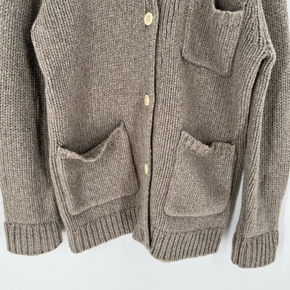 Alex Mill Sabine Collared Wool Blend Cardigan Sweater In Tiramis - Picture 6 of 8